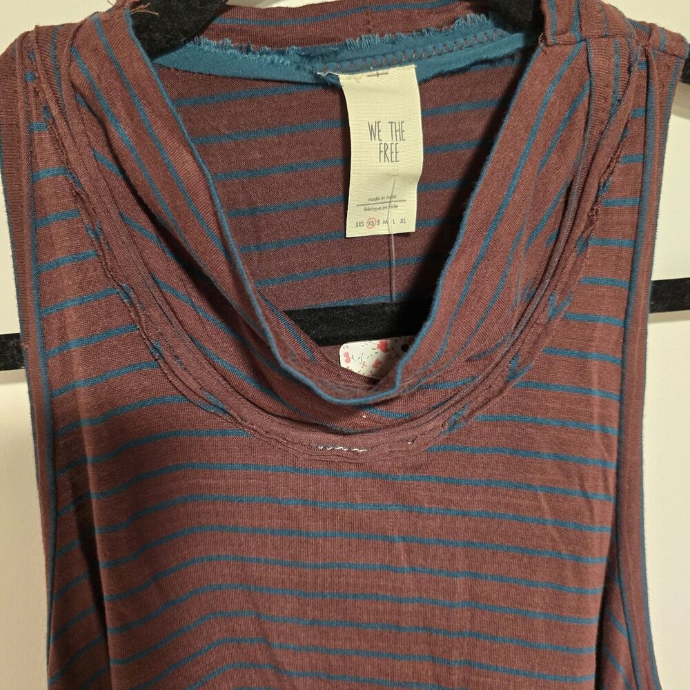 NWT Free People North South Tank Top Embroidered w Shiny Discs Size XS Y2K Boho - Picture 5 of 11